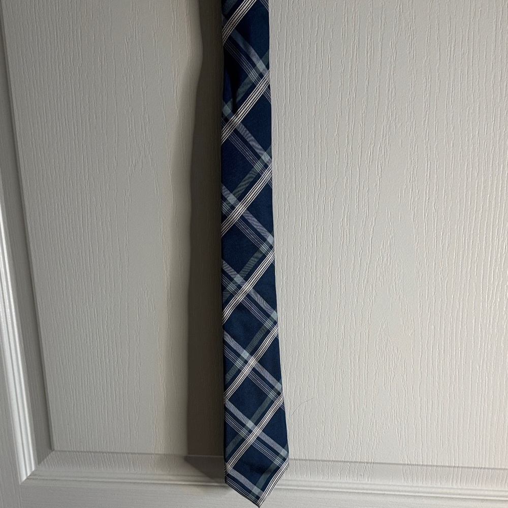 Vince Camuto Navy Plaid Men's Tie